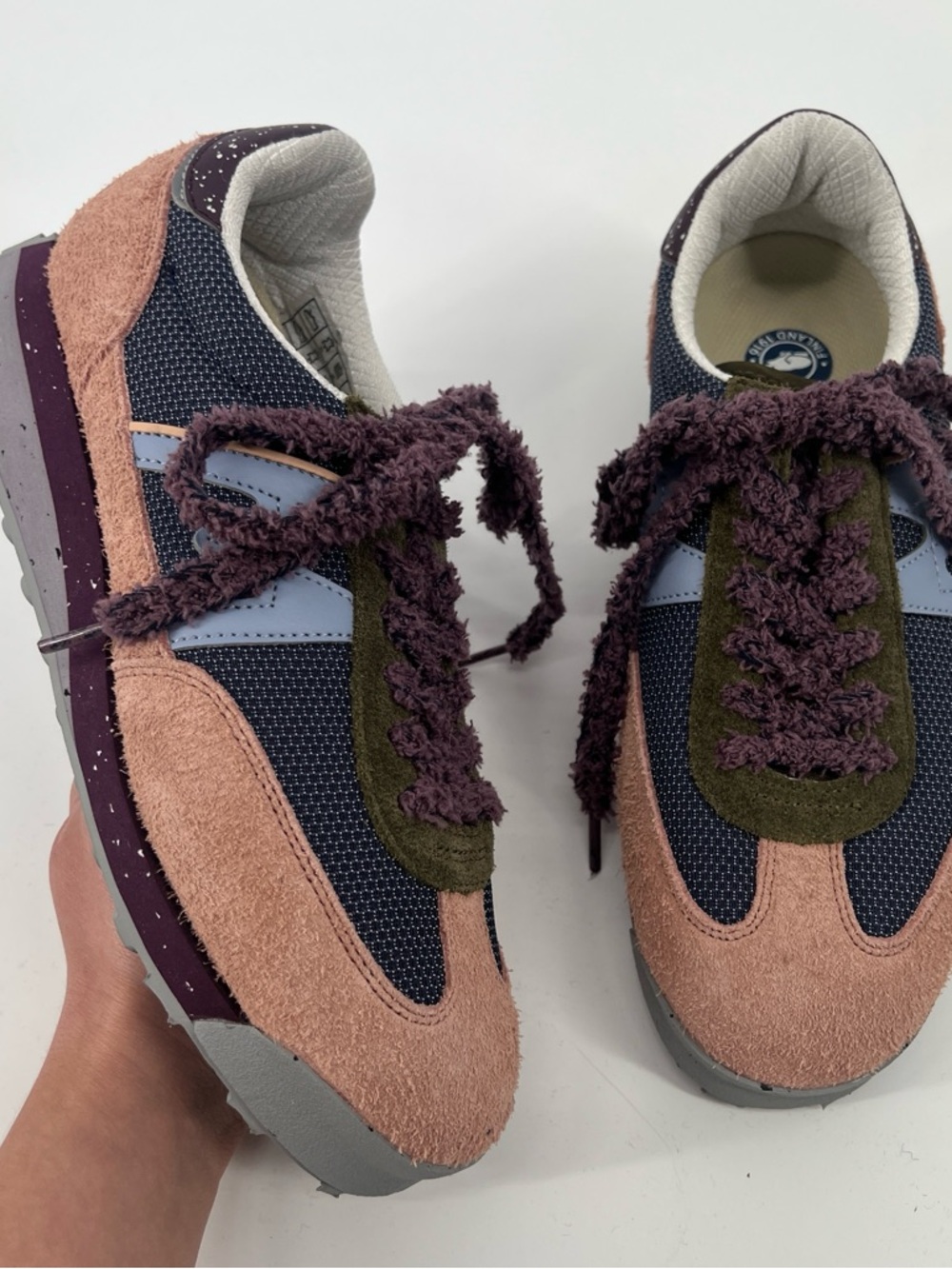 Karhu Mestari Control Suede Colorful Contrast Fuzzy Lace Up Athleisure Sneakers